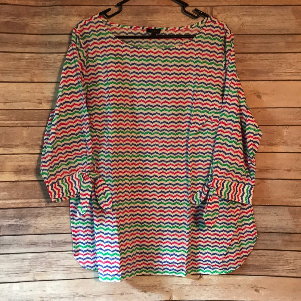 Talbots colorful tunic size 2X petite